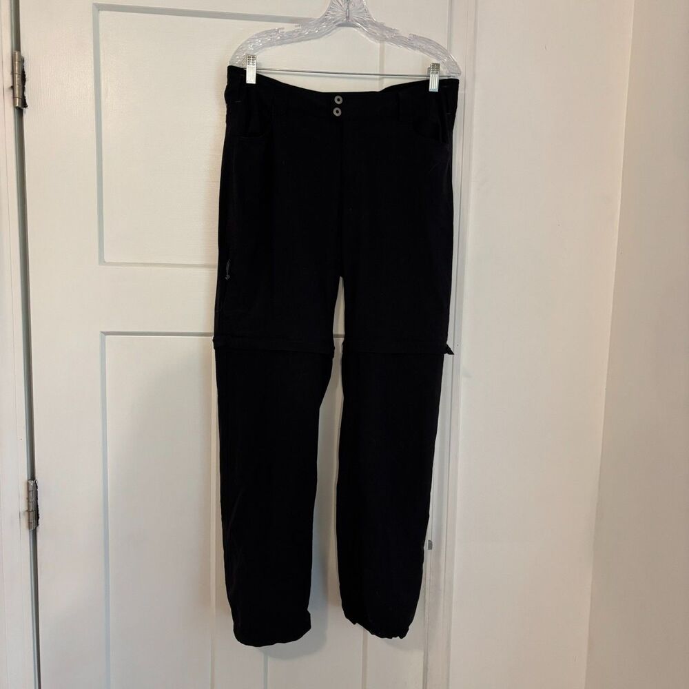 Columbia OmniShield size 14 Black Stretch Zip Off Shorts Gorpcore Hiking Pants